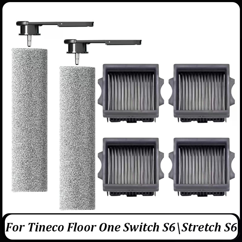 Tineco Floor One Switch S6 \ Stretch S6 Parts Wet Dry Vacuum Cleaner Consumable Roller Brush  Filter