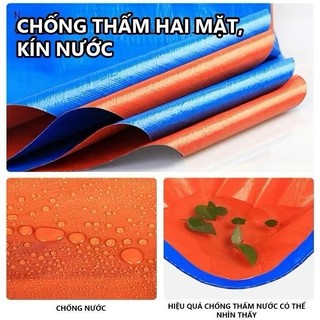 ( loại dầy) bạt che nắng che mưa loại tốt 170g. Bạt Hàn Quốc. Có may viền đóng khoen. Khổ 4x2m, 4x4m, 4x5m, 4x6m.