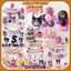 Set bóng trang trí sinh nhật Kuromi - Cinnamoroll - Melody kèm số tuổi cho bé