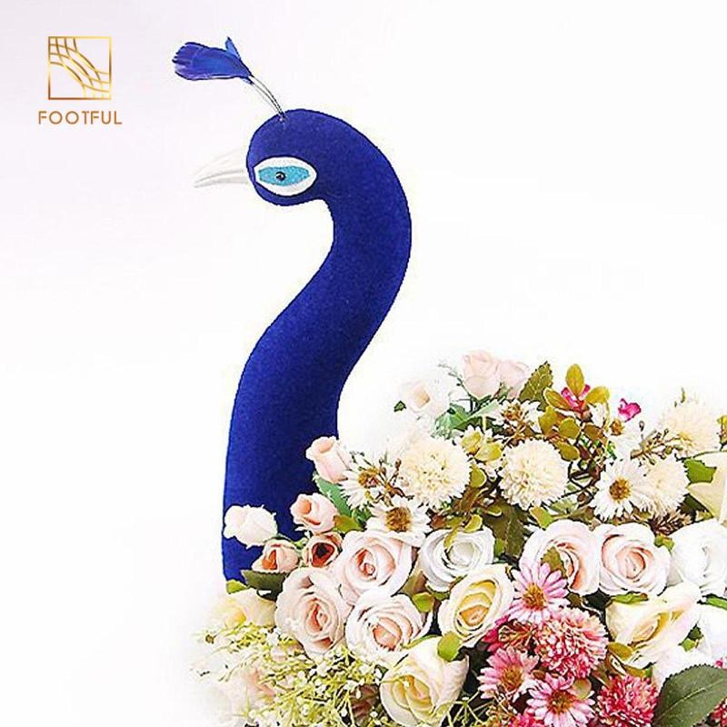 Đầu Mannequin Con Công, Trang Trí Sắp Xếp Hoa, Mô Hình Con Công Trang Trí Nhà Bàn Trung Tâm Cho Tiệc Kỷ Niệm