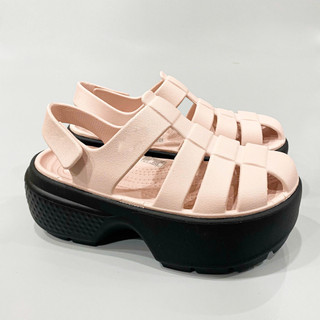 Sandal Dinas Rọ Stomp unisex cao cấp, sandal stomp 6 phân đế cao hách dáng nhựa eva kháng khuẩn êm chân
