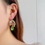 Thời Trang Hàn Quốc Phong Cách Mới Zircon Hoa Ánh Sáng Bông Tai Sang Trọng Bán Buôn