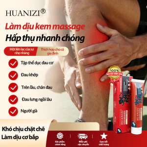 HUANIZI Kem Massage Giảm Đau - Hiệu Quả Nhanh Chóng Cho Đầu Gối, Thắt Lưng, Cổ, Tay Và Chân, 50g