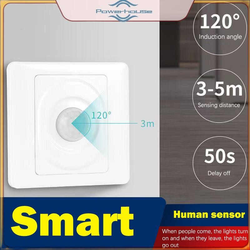 POWER AC 220V LED PIR Cảm Biến Chuyển Động Ánh Sáng Hồng Ngoại Phát Hiện Cơ Thể Con Người Tự Động Bật Tắt Đèn Thông Minh Cho Cầu Thang Hành Lang.