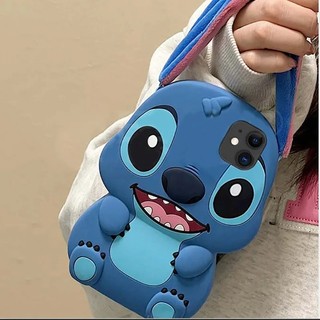 Ốp điện thoại cầm tay Stitch Plush Ears 3D cho OPPO A5 A5i Pro A5X A54 A74 A76 A96 A78 A58 A95 A15 A15S A35 A5S A7 A12 A54S A54 A53 A53S A55 A52 A72 A92 A5 A9