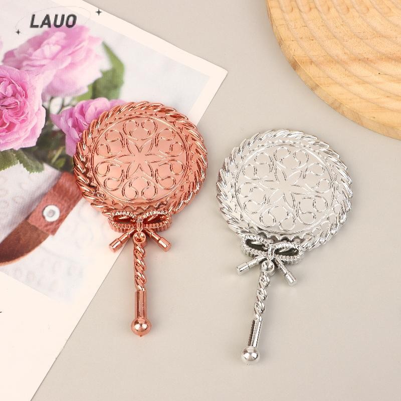 Springevenstar Di Động Vintage Cầm Tay Gương Trang Điểm Cầm Tay Vòng Gương Mỹ Phẩm Phong Cách Châu Âu Cao Quý Tòa Án Cổ Gương Dụng Cụ Làm Đẹp Springevenstar