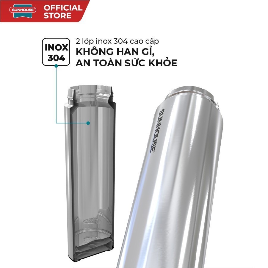 BÌNH GIỮ NHIỆT INOX 304 SUNHOUSE 900ML Và ( BH Chính Hãng toàn quốc 12T)-ly giữ nhiệt 900ml | BigBuy360 - bigbuy360.vn