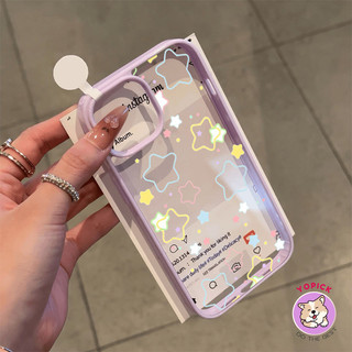 Doodle stars Phone Case for IPhone 16 15 14 13 12 11 Pro Max Acrylic Hard Shell Cover High Quality LBK