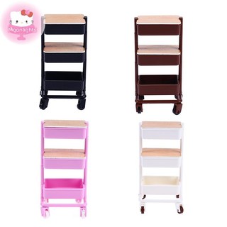 Moonlights 1 Bộ 1: 12 Nhà Búp Bê Xe Đẩy Thu Nhỏ Xe Ăn Có Bánh Xe Lưu Trữ Kệ Trưng Bày Kệ Sách Đồ Nội Thất Mô Hình Trang Trí EN