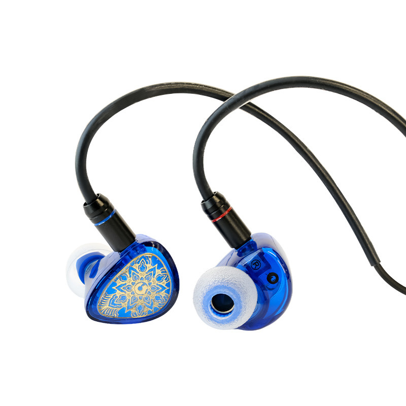TANGZU WANER 2 Phiên bản Ấn Độ Trình điều khiển PET 10mm Màn hình trong tai động đơn với cáp có thể tháo rời Màu xanh lam