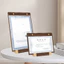 FUHUIOT Gỗ Quả óc chó Clipboard, Giá đỡ bảng có thể tháo rời ngang / dọc, Đế chống trượt đa chức năng A4 / A5 Menu Tờ rơi Giấy đứng văn phòng