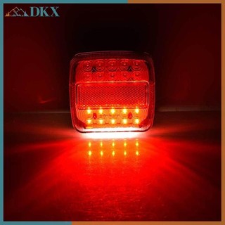 DKX Xe Kéo Xe Tải 20LED Đèn Hậu Phanh Dừng Đèn Báo Tín Hiệu 12V.