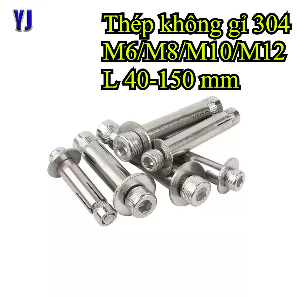 Nở inox,tắc kê nở inox 304 loại chịu lực cao bắt bulom âm thẩm mỹ thép ...