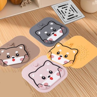 Nắp lọc rác cống thoát nước silicon shiba dễ thương có nắp đậy, chống tắc nghẽn ANGIHOME