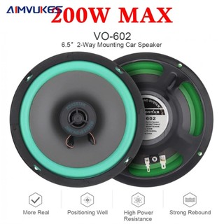 AIMVUKES  2 Chiếc 6.5 Inch 200W HiFi Đồng Trục Loa Cửa Xe Tự Động Âm Nhạc Âm Thanh Stereo Toàn Dải Tần Số Loa dành Cho