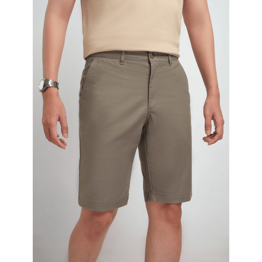 Quần Short Khaki VIETTIEN SMART CASUAL vải Cotton form REGULAR FIT VT00000521