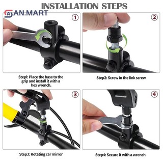 Bigdealssuper Xe Đạp Leo Núi Gương Chiếu Hậu Xe Đạp Điện Gương Phẳng 360 Độ Có Thể Điều Chỉnh Phản Quang Gương Đảo Chiều Phụ Kiện Đi Xe Đạp Siêu