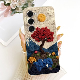 Ốp Lưng Hoa Cúc Cho Samsung Galaxy A13 A14 A24 A34 A54 A15 A25 A35 A55 A16 A26 A36 A56 5G Vỏ Silicon Mềm Sơn Thời Trang