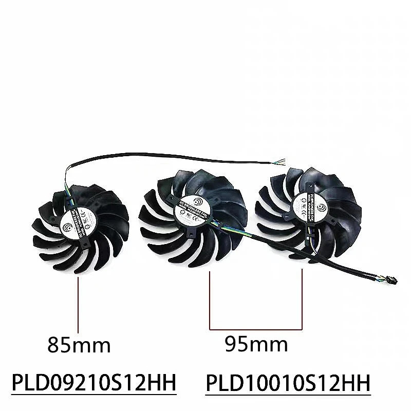 PLD09210S12HH PLD10010S12HH thay thế cho MSI GeForce RTX2080 Ti 2070 Siêu GAMING X TRIO RTX 2080Ti Quạt làm mát thẻ đồ họa