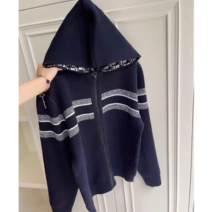 Áo Khoác Len Tăm 2 Vạch Lưng CRH Điiii OOk KCloset Áo Len Mặc 2 Kiểu Dày Dặn Dáng Rộng Nam Nữ NA26