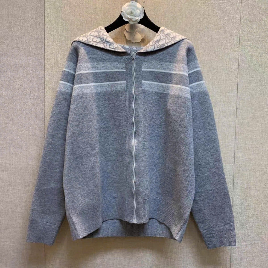 Áo Khoác Len Tăm 2 Vạch Lưng CRH Điiii OOk KCloset Áo Len Mặc 2 Kiểu Dày Dặn Dáng Rộng Nam Nữ NA26