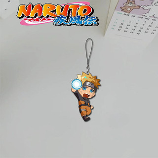 Naruto 2D Sasuke Kakashi Haruno Sakura anime peripheral cartoon mobile phone chain mobile phone lanyard high-value