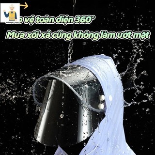 Áo mưa cho xe máy điện đôi, áo mưa dài toàn thân chống mưa lớn, chuyên dụng cho xe máy và xe đạp