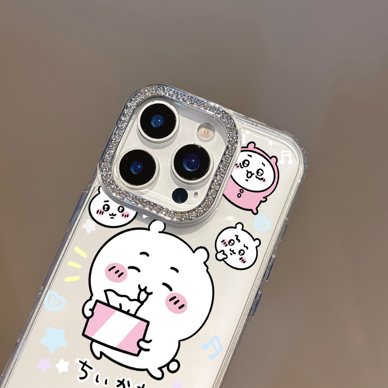 Truyện tranh Dễ thương Chiikawas Vỏ điện thoại trong suốt cho Honor 400 Pro 400 200 Lite GT Pro 200 Smart X9C Smart Power 70 90 Lite Magic 7 4 Lite Vỏ kim cương giả chống rơi