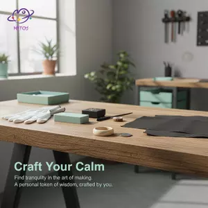 HFTOY DIY Handmade Bồ Đề Bộ Nhẫn Cho Cặp Đôi 2 Chiếc Nửa Hoàn Thành Nhẫn Ngón Tay Đồ Dùng Trang Sức Cho Cặp Đôi Thủ Công Quà Tặng Tại Nhà ~