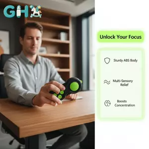 GHX Classic Bộ điều khiển trò chơi Fidget Pad Style Đồ chơi giảm lo âu để tăng cường sự tập trung trong môi trường bận rộn VN