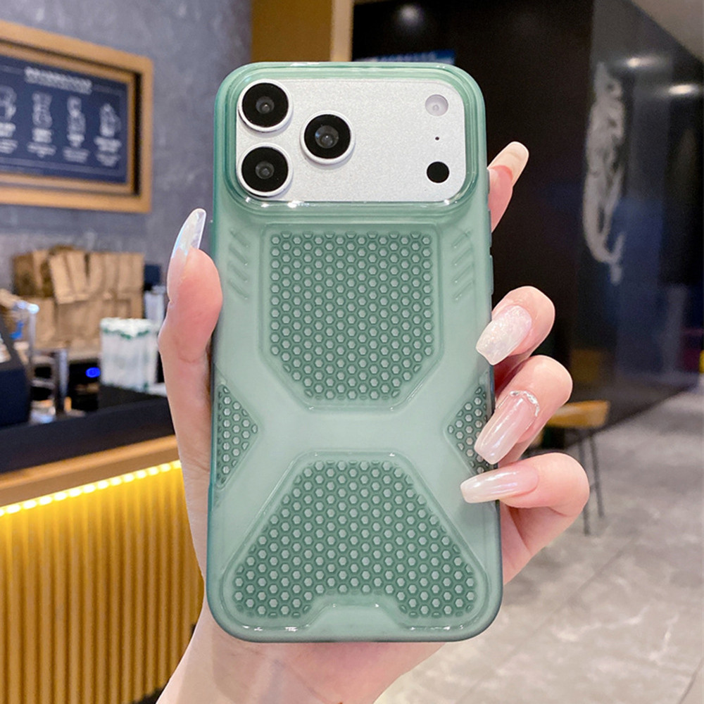 Ốp điện thoại mềm tản nhiệt Ice Peak cho iPhone 17 Pro Max 16 Plus 15 14 13 12 11 Vỏ bảo vệ chống sốc