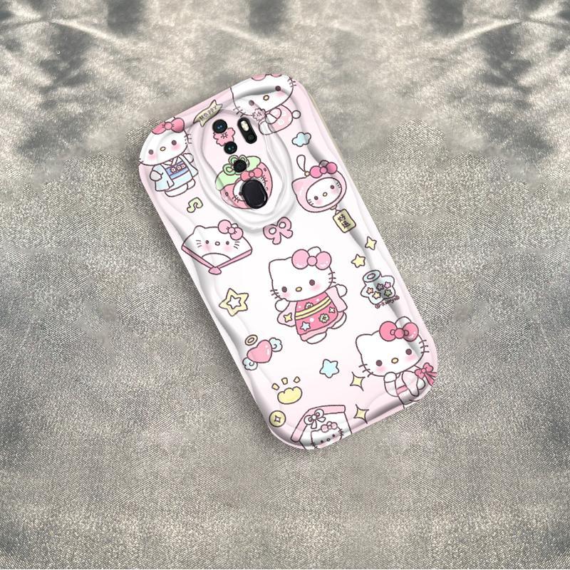 Ốp Silicon Hoạt Hình Cho OPPO A9 2020 A5 2020 Vỏ Điện Thoại Mềm Cầm Tay 3D TPU Kitty Girl Sinh Viên Ốp Lưng Chống Sốc