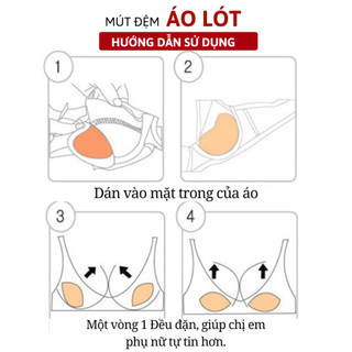 Miếng Độn Tim Nâng Ngực  Đệm 2cm Dán Áo Siêu Chắc Nâng Đẩy Sử Dụng Nhiều Lần BRA13