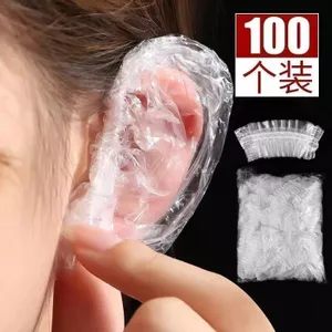 500 Miếng Bịt Tai Dùng Một Lần Chống Thấm Nước Nhuộm Tóc Làm Tóc Tắm Tắm Làm Đẹp Dầu Gội Chống Nhăn Bịt Tai Đầu Vào Nước Bịt Tai