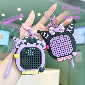 Kuromi Từ Thép Bóng Vẽ Ban Móc Khóa Mặt Dây Chuyền Trẻ Em Giải Nén Đồ Chơi Schoolbag Mặt Dây Chuyền Hoạt Hình Dễ Thương Phụ Kiện