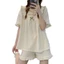 Bộ Đồ Ngủ Kiểu Mỏng Quần Short Ngắn Tay Phong Cách Công Chúa Mùa Hè Mẫu Mới 2024 Mùa Hè Cho Nữ Bộ Đồ Mặc Nhà Ngọt Ngào