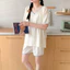 Đồ Ngủ Bộ Đồ Mặc Nhà Ngủ Thoải Mái Đơn Giản Instagram Hoạt Hình Rộng Rãi Bông Mây Mẫu Mới Mùa Hè Năm 2025 Cho Nữ