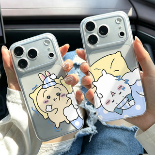 Usagi Hachiware ngủ ngáy ỐP đIệN ThoạI Cho IPhone 17 16PRO 15Plus 14 13 12 11 Promax XR ốP Silicon TPU MềM Trong SuốT