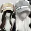 GHX Gothic Gothic Gothic Beret Kawaii Mũ Punk Xương Dài Tai Chó Con Mũ Dành Cho Nữ Bé Gái Cosplay Mũ Đa Năng Quà Tặng VN