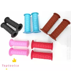 TOPTOOLCX 1 Cặp Tay Cầm Cao Su, Phụ Kiện Tay Lái Xe Đạp Nhiều Màu Xanh Đỏ Tay Cầm Tay Cầm Tay Cầm, Tay Cầm Chống Trượt 7 Màu Trẻ Em Trẻ Em Trẻ Em Trẻ Em