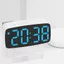Đồng hồ báo thức rung siêu lớn DONOVANQQ, có thể điều chỉnh độ sáng LED Màn hình lớn Đồng hồ báo thức điện tử, Màn hình hiển thị nhiệt độ và ngày bằng nhựa Trang trí bàn làm việc Ký túc xá