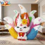Dạ Quang Chín Cánh Cáo Khối Xây Dựng Tương Thích Giáo Dục Cao Lắp Ráp Giải Nén Đồ Chơi Đồ Trang Trí Quà Tặng Sinh Nhật Trẻ Em
