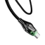 Cáp USB C gia cố BTM 5A Lõi đồng sạc nhanh và thiết kế phát sáng LED