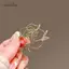 AqToCna Hàn Quốc Đơn Giản Rỗng Ra Hoa Hồng Thổ Cẩm Dành Cho Nữ Unisex Corsage Pin Tính Khí Phù Hợp Với Áo Khoác Phụ Kiện Tiệc Quà Tặng AqToCna