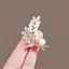 PNPIA- Sáng Bóng Opal Ngọc Trai Lúa Mì Tai Thổ Cẩm Phù Hợp Với Áo Chống Ánh Sáng Xòe Phụ Kiện Ánh Sáng Sang Trọng Huy Hiệu Pin Bule Trang Sức Tinh Tế