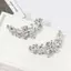 PNPIA- 1 Chiếc Giày Nữ Hoa Bule DIY Kim Cương Giả Kẹp Giày Có Thể Tháo Rời Giày Cưới Cao Gót Phụ Kiện Giày Sáng Bóng Đồ Trang Trí