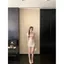 Áo sơ mi ngắn tay ren cổ chữ v dành cho nữ kiểu Pháp ngọt ngào eo hẹp Slim-fit Sli