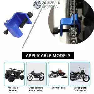 FANIELLAPOWELL Công cụ căn chỉnh chính xác nhanh, Công cụ căn chỉnh xích bánh xích xe tay ga đa năng, Xe máy thể thao Dirt Bike ATV Phụ kiện sửa chữa Công cụ căn chỉnh bánh xích