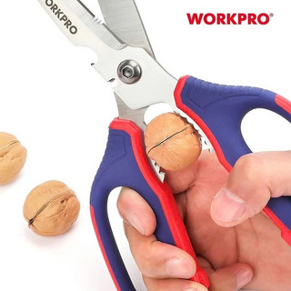 Kéo bếp đa năng 250mm (10 inch) Workpro - WP214006 thép Cr-V chống gỉ, tay cầm cao su chống trượt