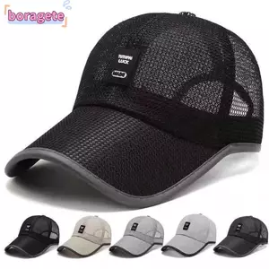 Mũ bóng chày BORAGETE, Mũ bóng chày thoáng khí Unisex, Mũ bố đóng cửa Snapback thời trang mùa hè